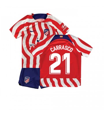 Atletico Madrid Yannick Carrasco #21 babykläder Hemmatröja barn 2022-23 Korta ärmar (+ Korta byxor)